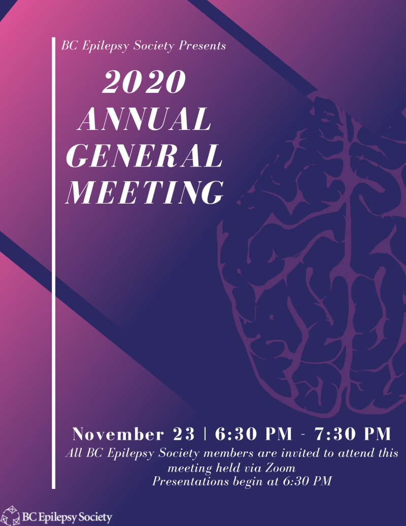 BC Epilepsy Society Annual General Meeting