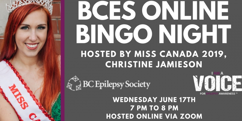 BCES Online Bingo Night on June 17th