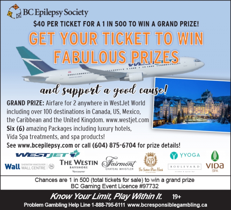 Get your tickets to win FABULOUS prizes