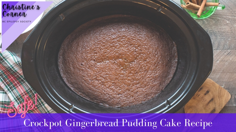 Crockpot Gingerbread Pudding Cake Recipe – No Knives, Stove, or Oven Needed!