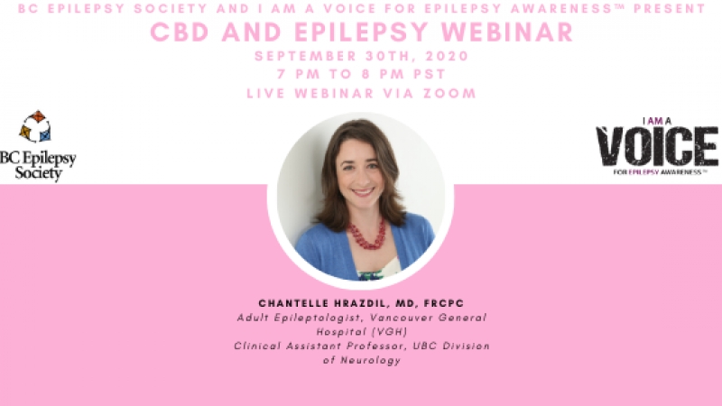 CBD and Epilepsy Webinar on September 30th at 7 PM