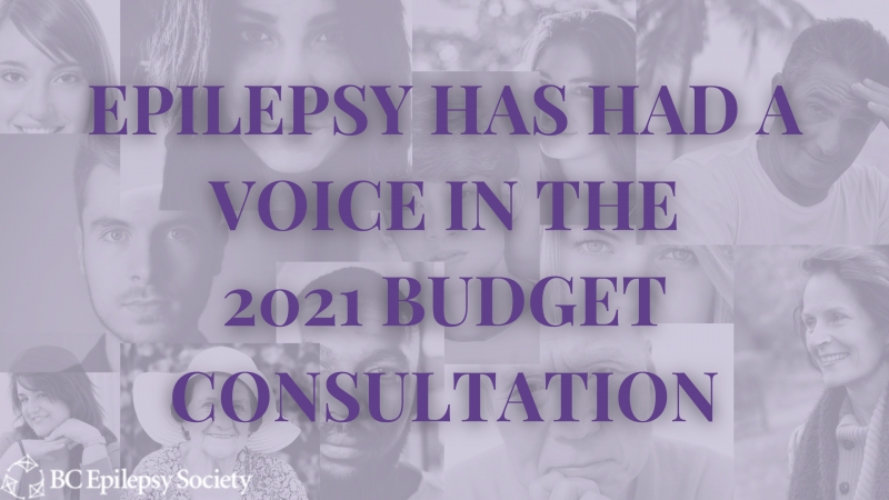 Epilepsy Has Had a Voice in the 2021 Budget Consultation